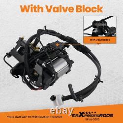Air Compressor + Bracket + Valve Block Kit For Jeep Grand Cherokee WK2 2010-2017