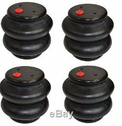 Air Ride Suspension Air Bags 4 Deluxe 2700 1/2 NPT Kit Replacement Parts
