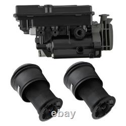 Air Suspension Compressor +2x Air Sping Bag For Citroen C4 Grand Picasso I 06-13
