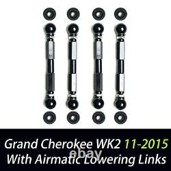 For 11-15 Jeep Grand Cherokee WK2 Airmatic Air Suspension Lowering Links Kit SRT