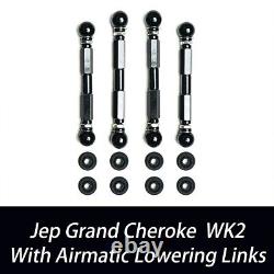 For 11-21 Jeep Grand Cherokee SRT WK2 Airmatic Lowering Links Air Suspension Kit