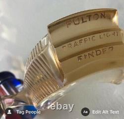 Fulton Traffic Viewer Light Honey Amber Bones Vintage Original Ad GM Accessory $