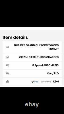 JEEP GRAND CHEROKEE Air suspension LEFT 68258355AB IV WK WK2 3.0 CRD V6 2017