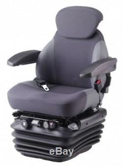 KAB 85/E6 Deluxe Tractor Seat Air Suspension 12V inc Swivel, headrest, armrests