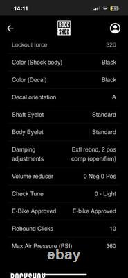 NEW Rockshox DELUXE Select + rear Shock For Mountain Bike Mtb, Rear Suspension