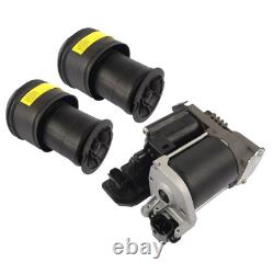 Pair Air Suspension Springs&Compressor Pump for Citroen Grand Picasso C4 5277. E5