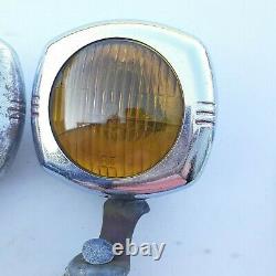 US EAGLE 145 Pioneer Fog Lights Guide Chevy rat rod 1930s 1940s YELLOW