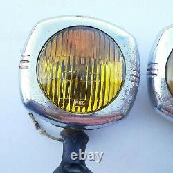 US EAGLE 145 Pioneer Fog Lights Guide Chevy rat rod 1930s 1940s YELLOW