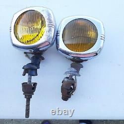 US EAGLE 145 Pioneer Fog Lights Guide Chevy rat rod 1930s 1940s YELLOW