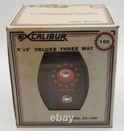 Vintage EXCALIBUR Deluxe 3 Way Air Suspension Stereo Speaker Kit EX-1065 NEW