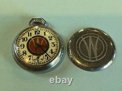 Willys Accessory Pocket Watch WW2 WWII Jeep GP Steering Wheel Holder Clock Rare