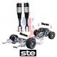 2x Jambes De Force D&rsquo;amortisseur De Suspension Pneumatique Avant Compatibles Avec Jeep Grand Cherokee Wk Wk2 2011-15