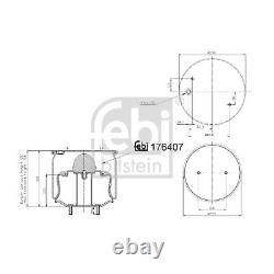 Febi Bellow, Suspension Pneumatique 176407 Front For Lancer Interstar Modus / Grand Rela