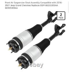 Jambes de force de suspension pneumatique avant 2016-2021 Jeep Grand Cherokee 68253205AA 2 pièces