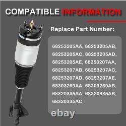 Jambes de force de suspension pneumatique avant 2016-2021 Jeep Grand Cherokee 68253205AA 2 pièces