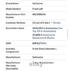 Strut d'amortisseur à air avant gauche Saitourne Jeep Grand Cherokee 68231883AA