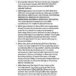 Strut d'amortisseur à air avant gauche Saitourne Jeep Grand Cherokee 68231883AA