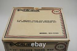 Vintage Excalibur Deluxe 3 Voies Air Suspension Stereo Speaker Kit Ex-1065 Nouveau